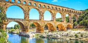 Pont du Gard Aqueduct in Provence, France