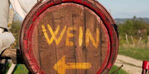 Wine barrel in the Wachau Valley