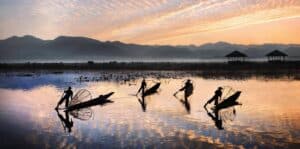 Fishermen at Inle Lake, Myanmar