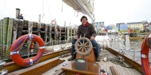 Captain of Sail Boat in Lunenburg, Nova Scotia