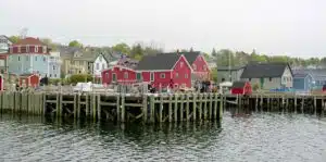 Small village on the coast of Nova Scotia, Canada