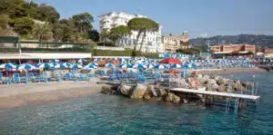 Beach at the Miramare Hotel, Italy