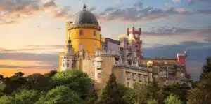 Pena National Palace at Sunset, Portugal