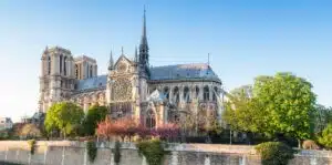 Notre Dame in the spring, Paris, France