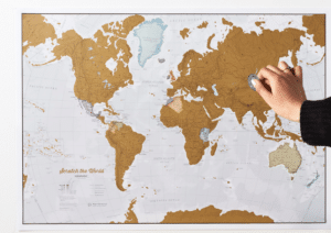 MapsInternationalUSA's Scratch-off world map.