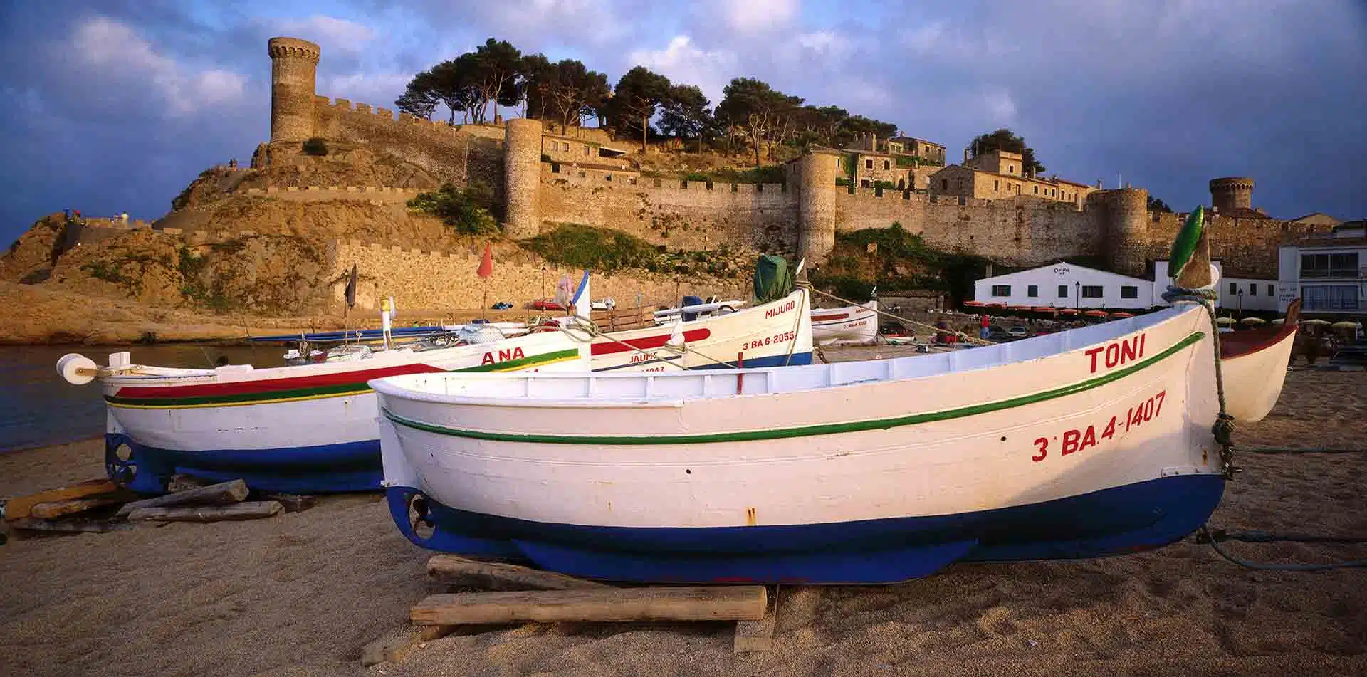 Boats along the Costa Brava