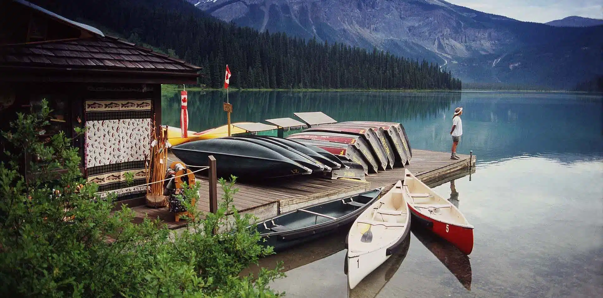 Enjoying the views of the Canadian Rockies