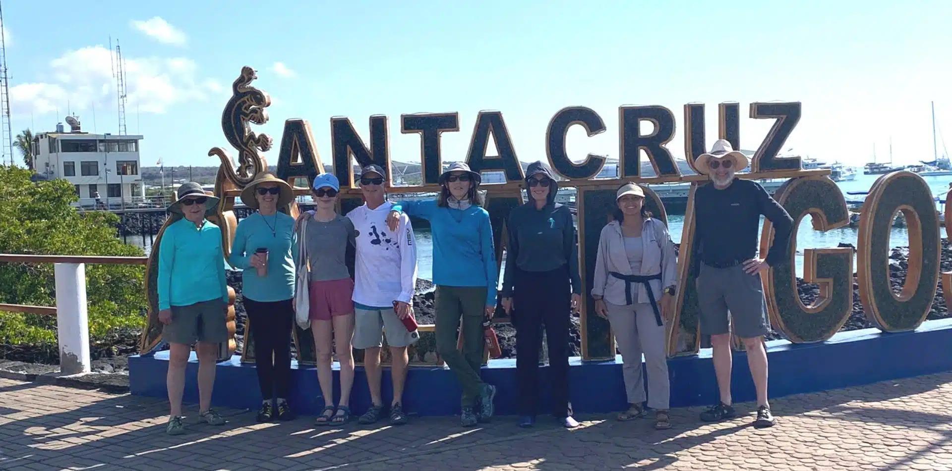 Travelers on Santa Cruz Island in the Galapagos