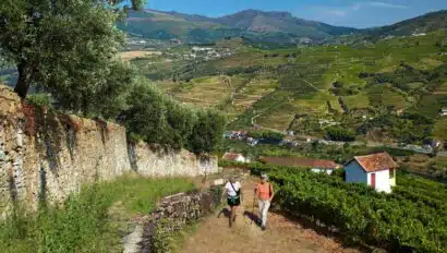 Portugal walkers in the countryside