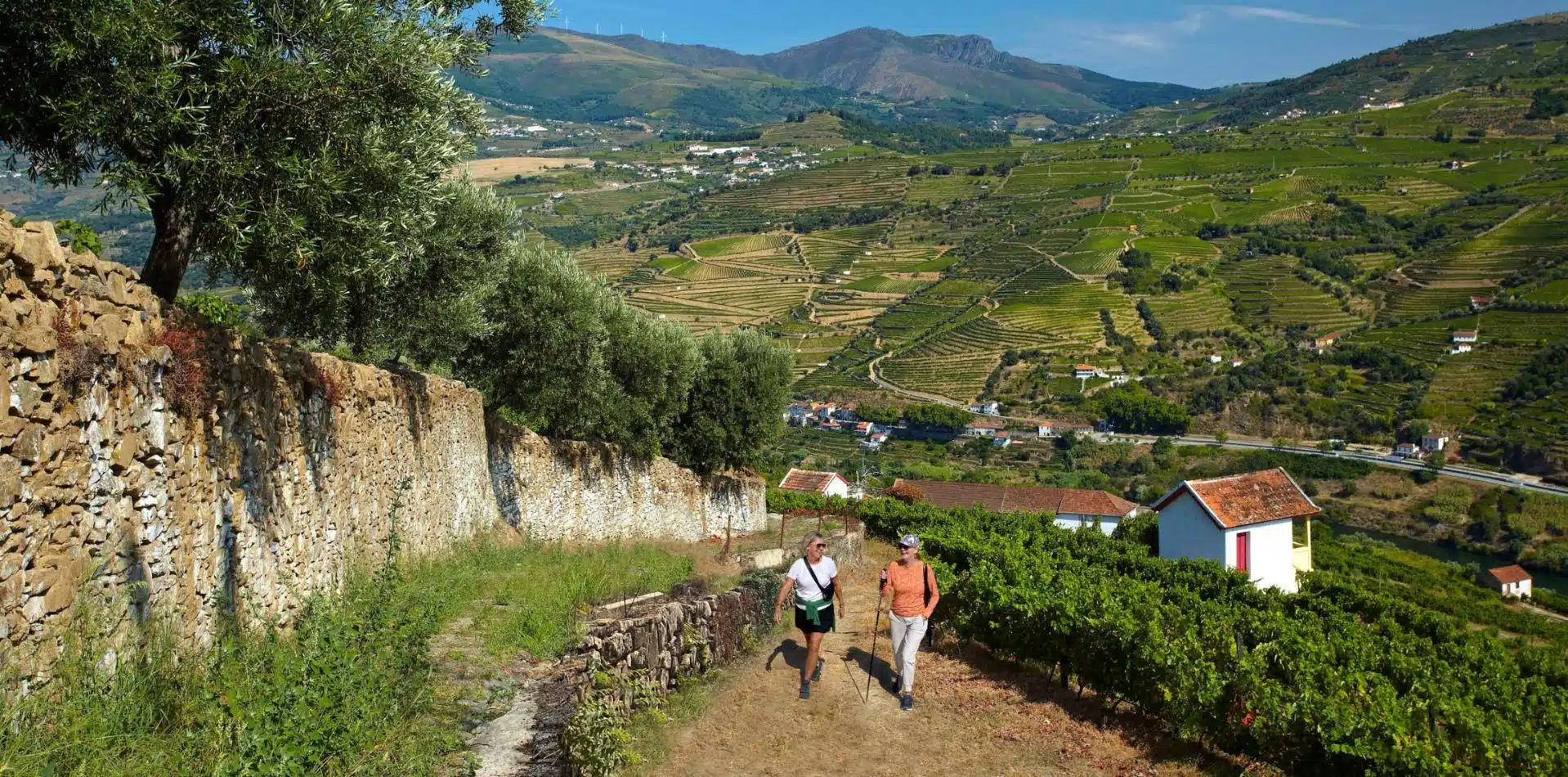 Portugal walkers in the countryside