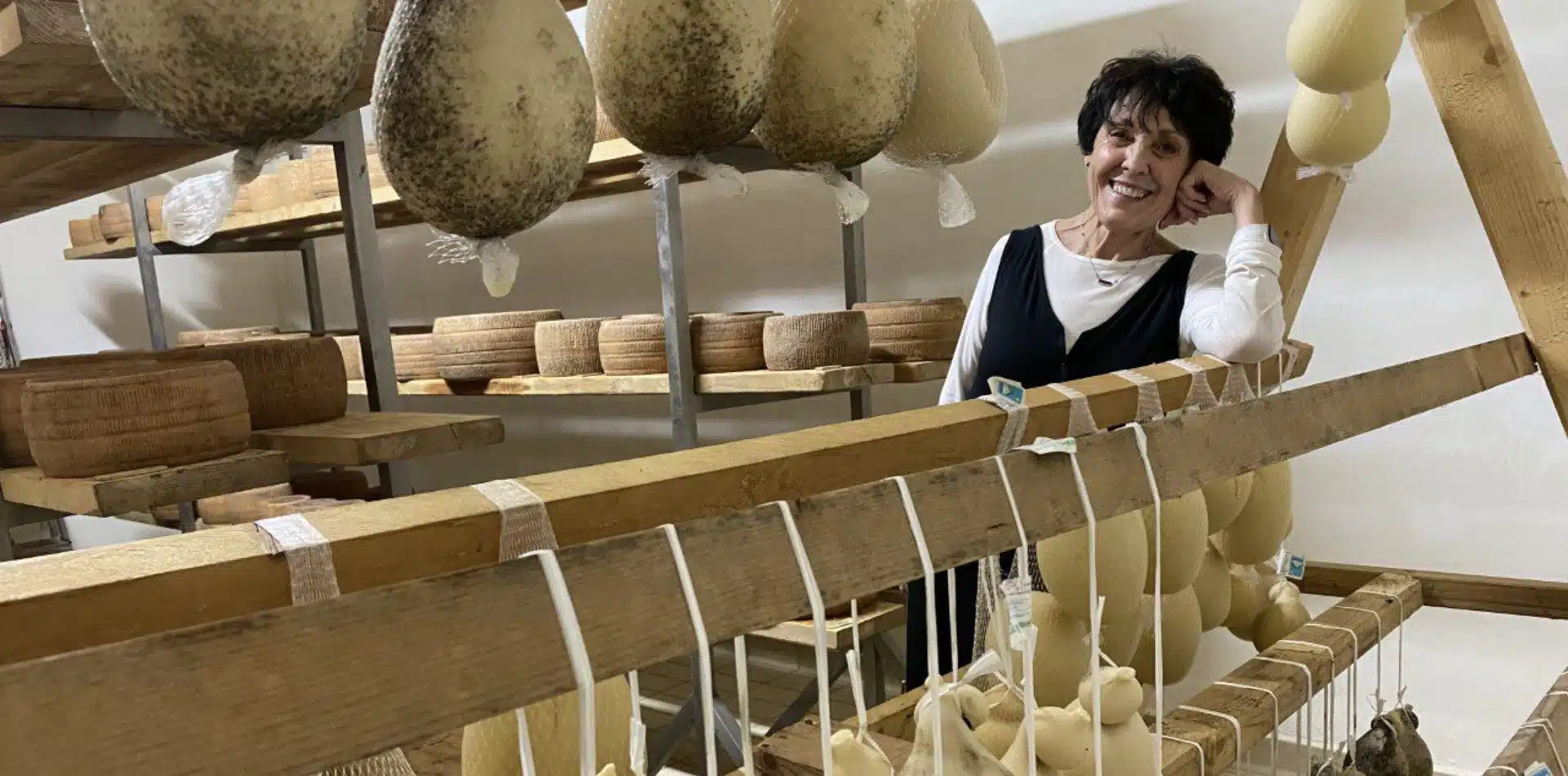 Sample local cheeses in Puglia, Italy