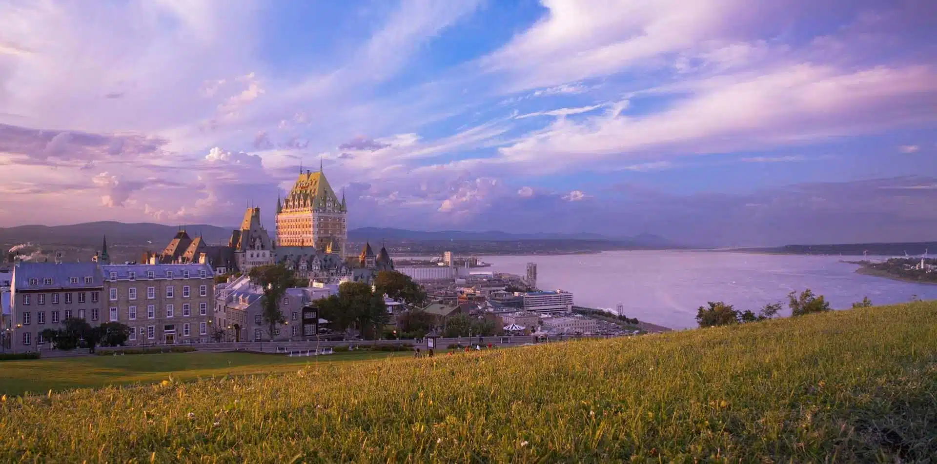 Quebec City along the Saint Lawrence River 