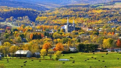 Canada's scenic landscape of Quebec