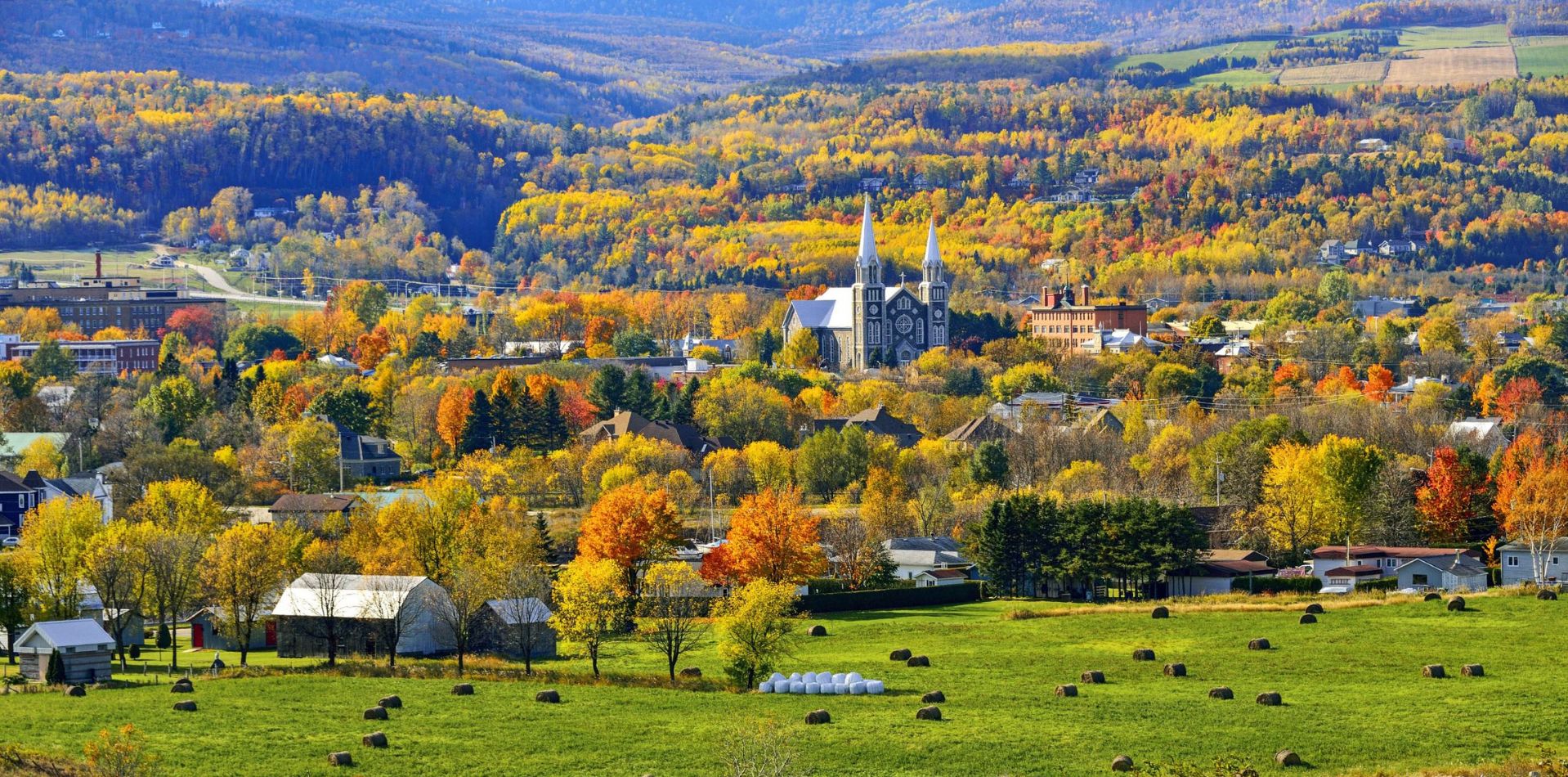 Canada's scenic landscape of Quebec