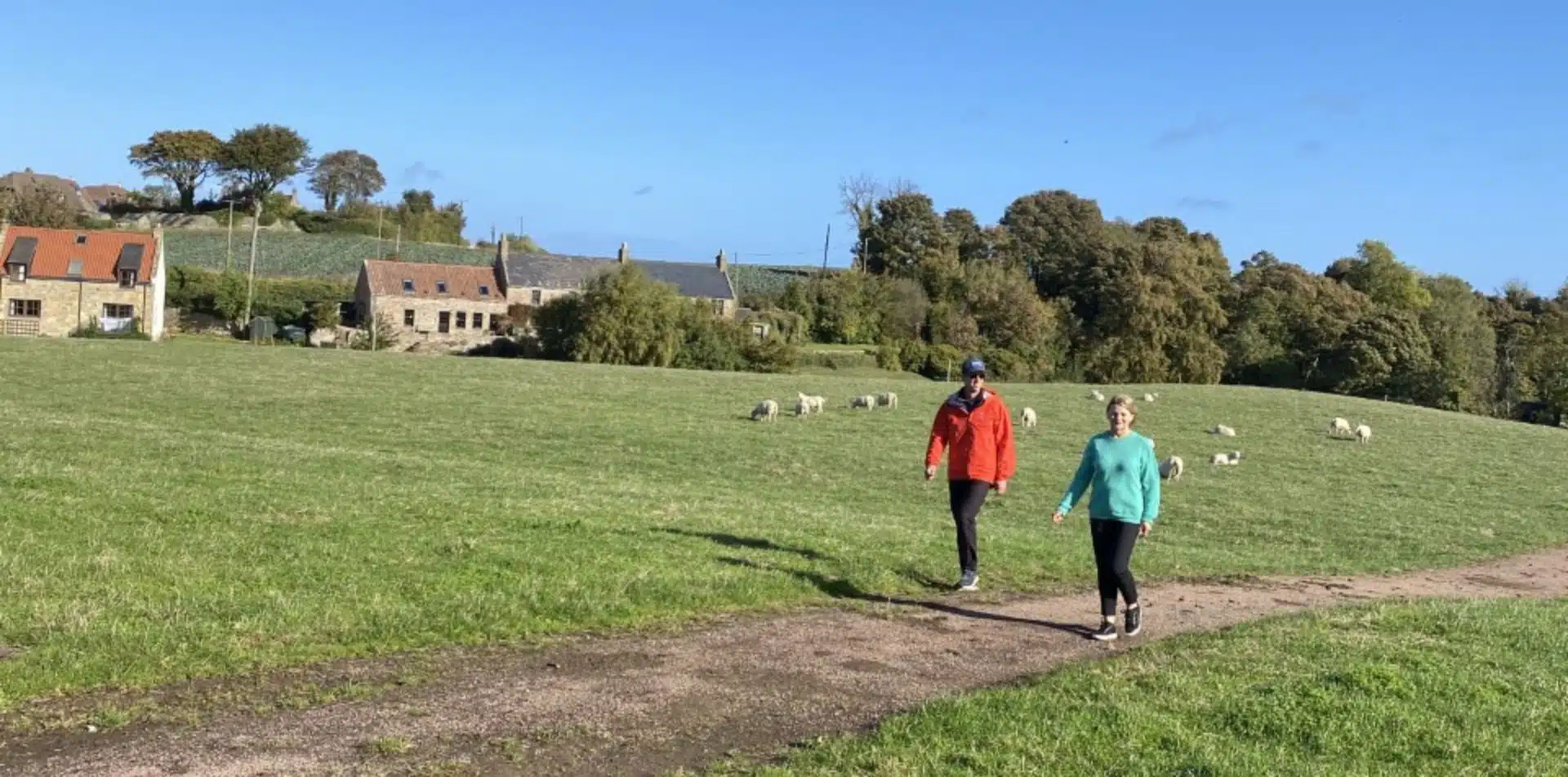 Strolling through the Scottish countryside