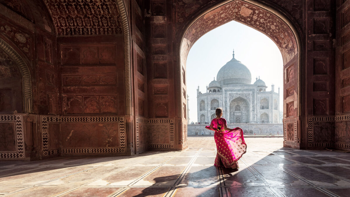 A woman in Asia.