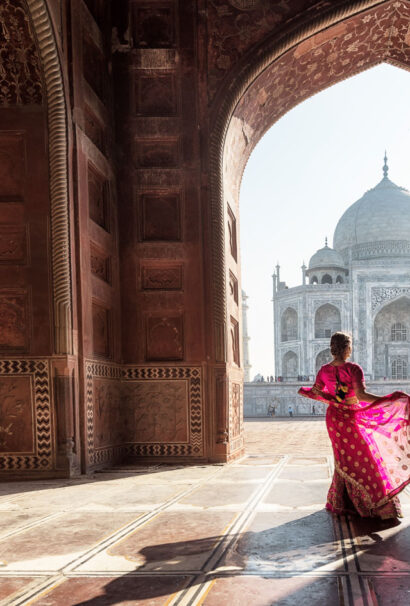 A woman in Asia.