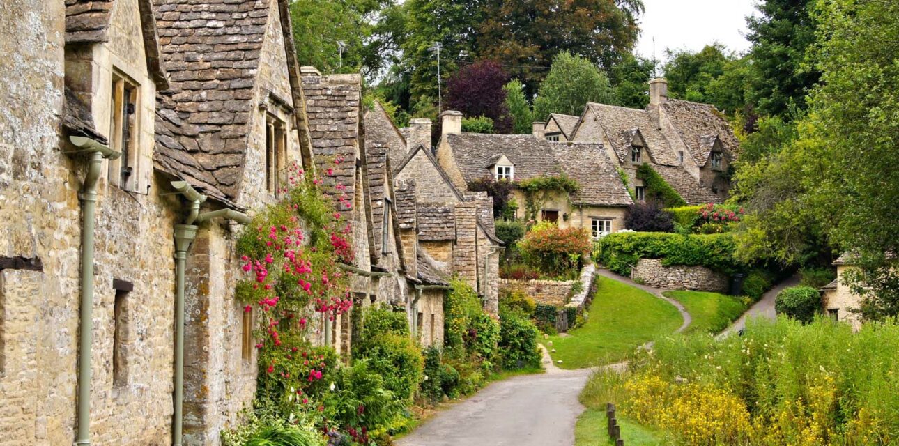 Cottages in a village in the UK.
