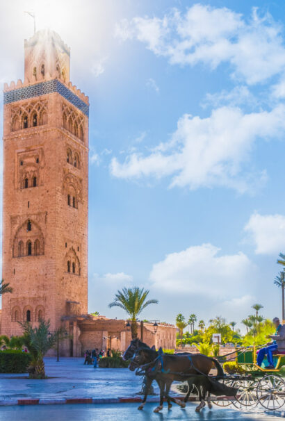 Building and landscape in Morocco