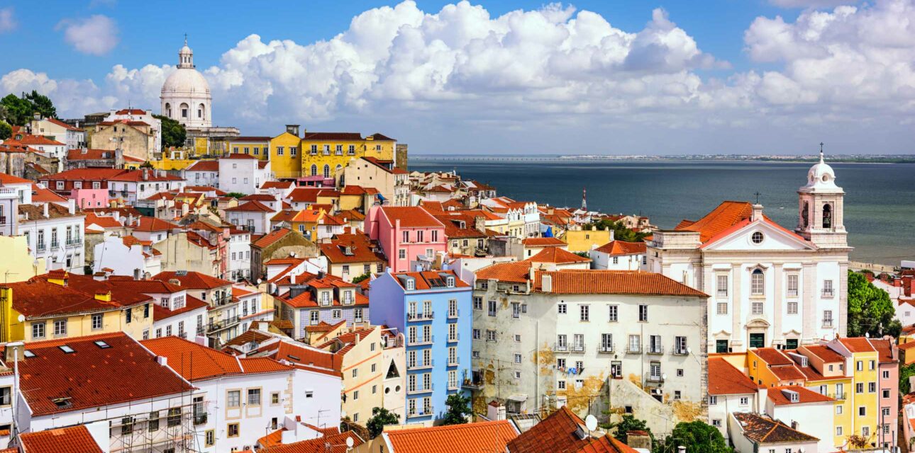A city landscape in Portugal.