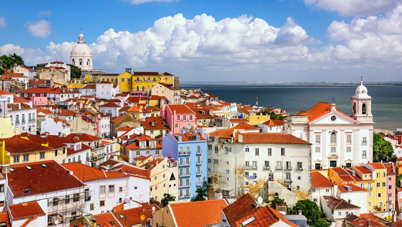 A city landscape in Portugal.