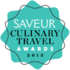 Saveur culinary travel award logo.