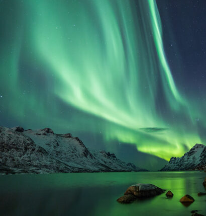 The northern lights .