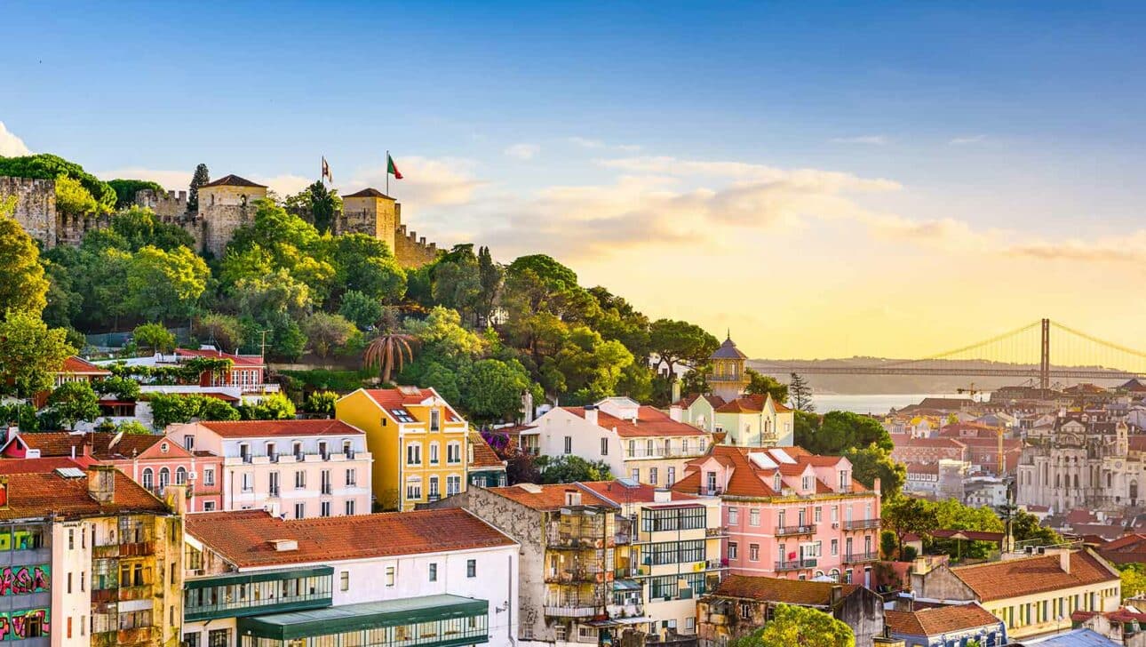 Scenic views of Lisbon Portugal