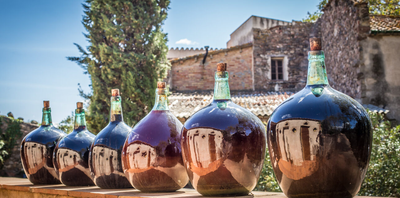 Glass vases in Spain.