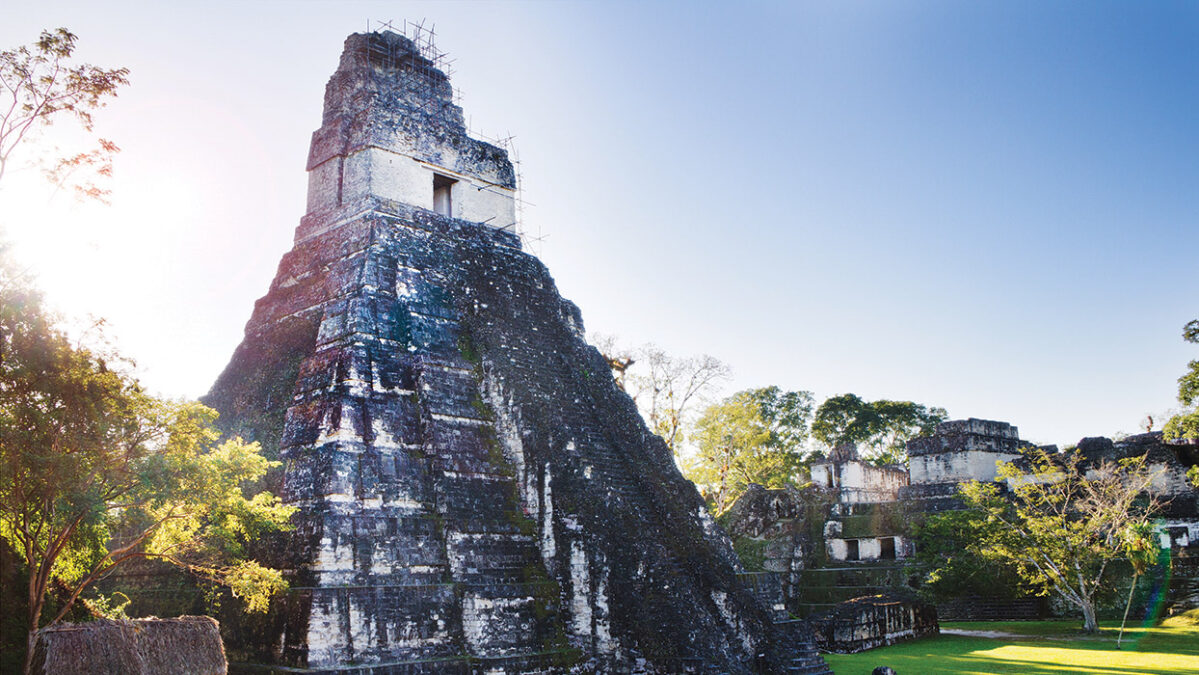 An ancient temple in Latin America.