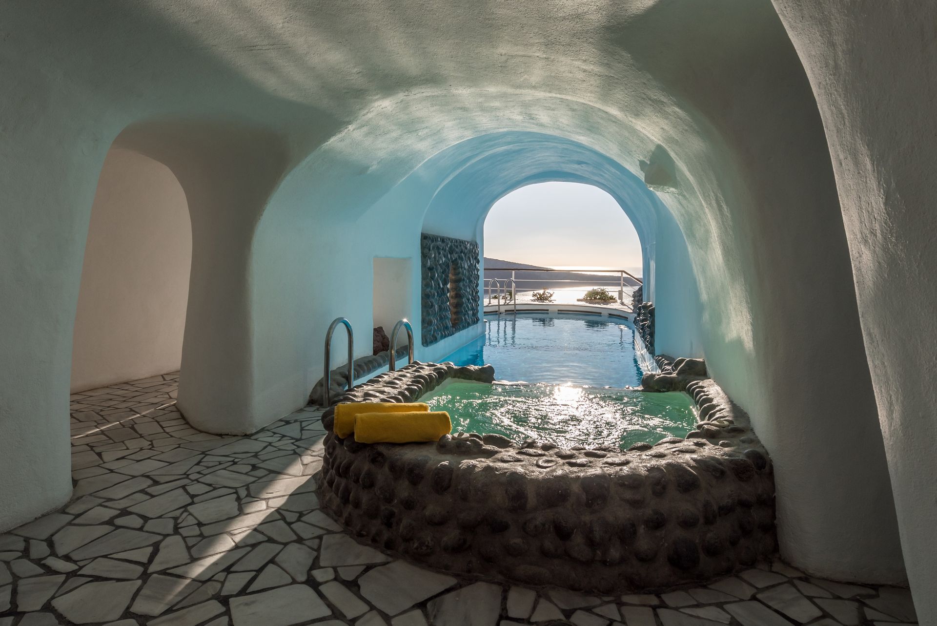 Fanari Villas pool in Santorini