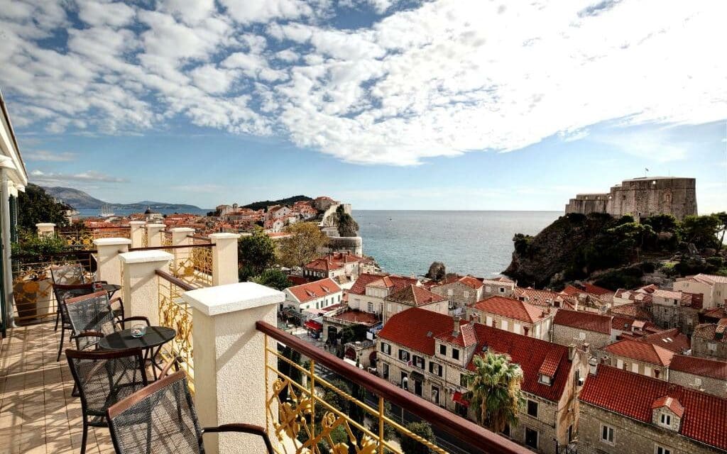 View from the terrace of the Hilton Imperial Dubrovnik