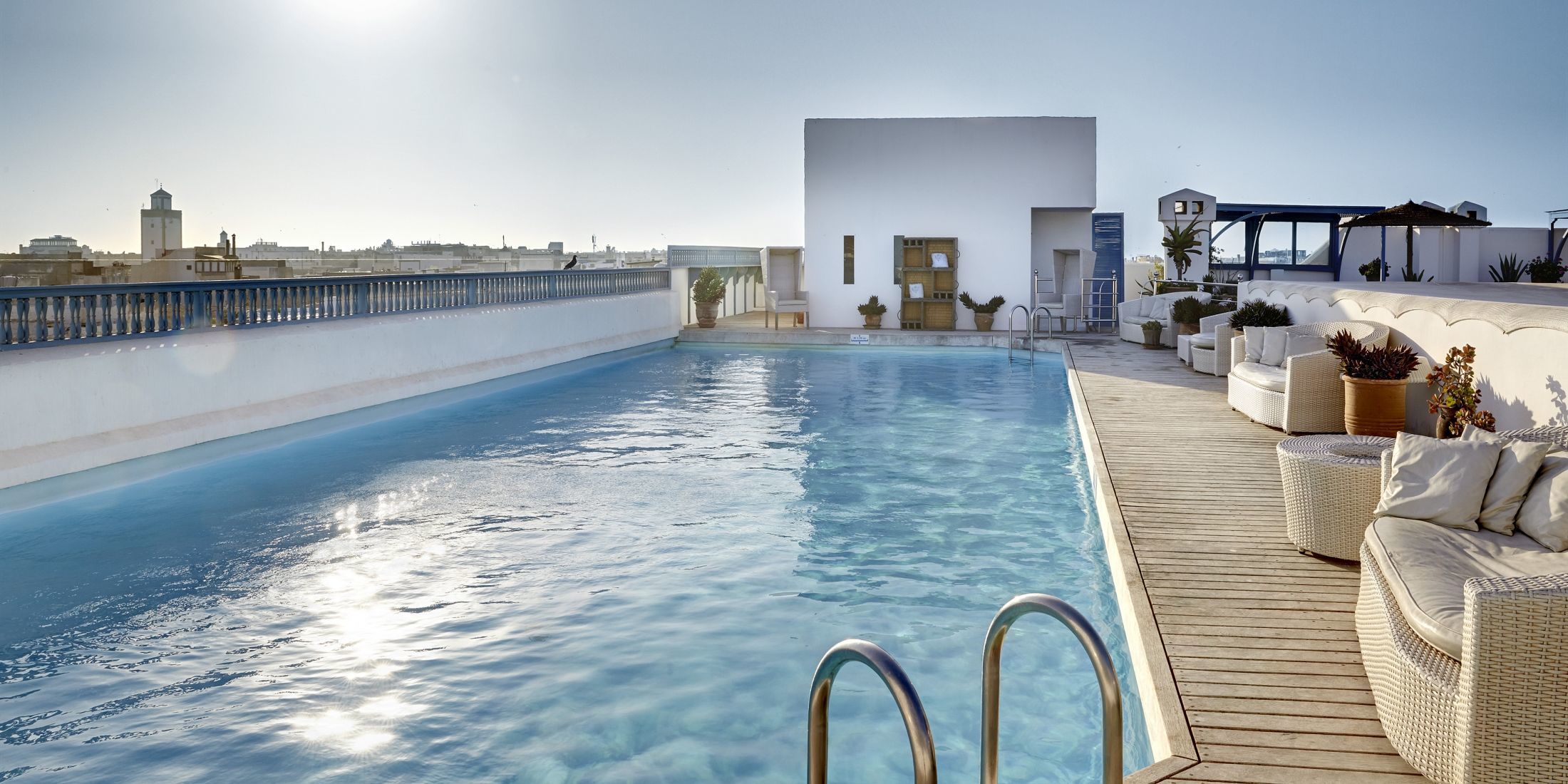 Heure Bleue Palais hotel pool in Morocco
