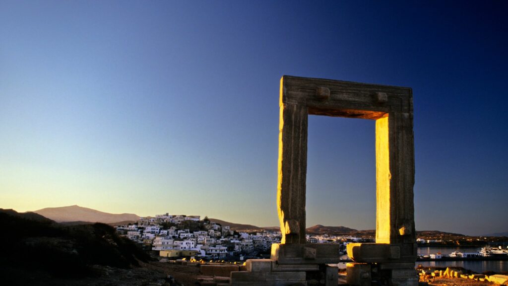 Naxos Greece at sunset