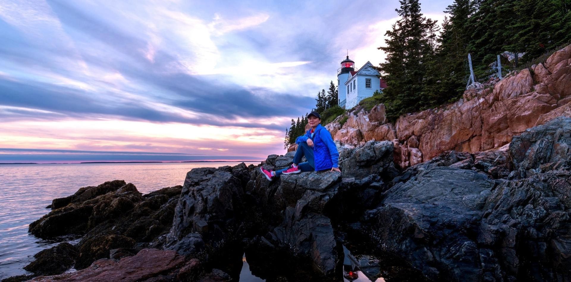 The Bass Harbor Head Lighthouse in Acadia National Park, Maine