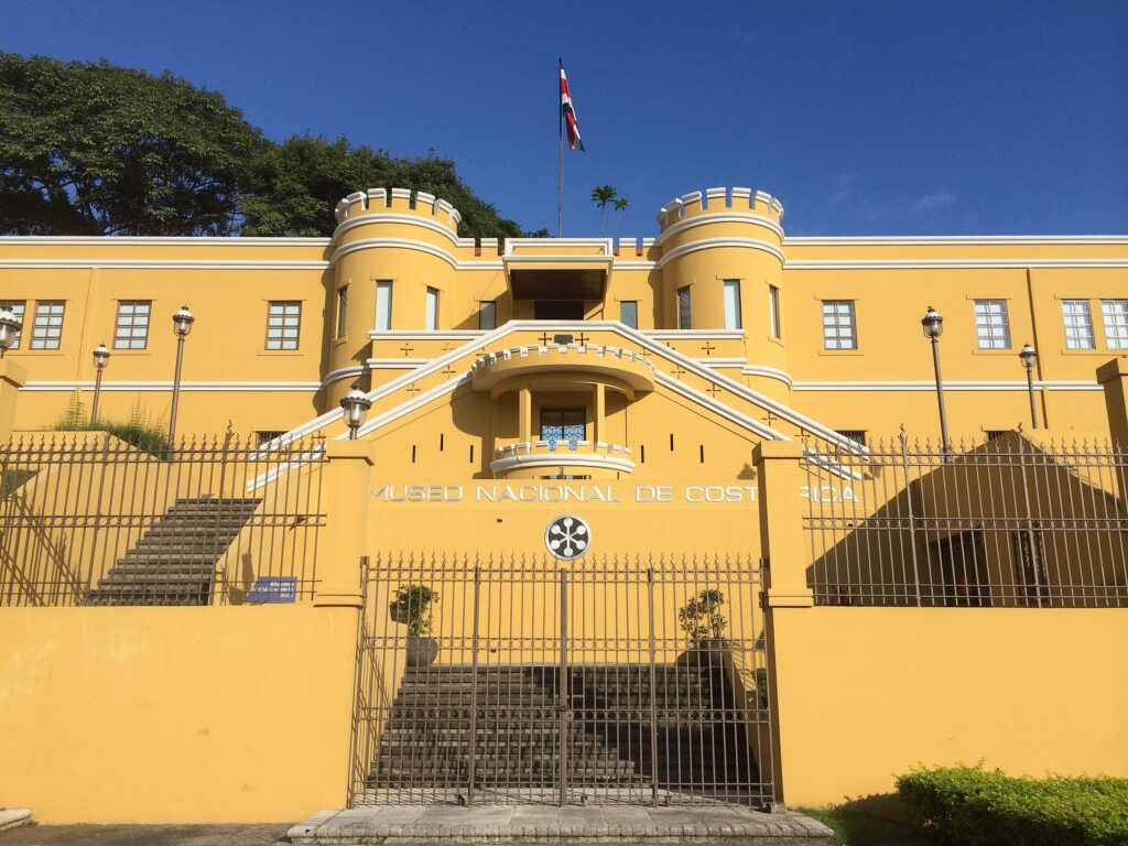 The National Museum of Costa Rica with its unique yellow architecture