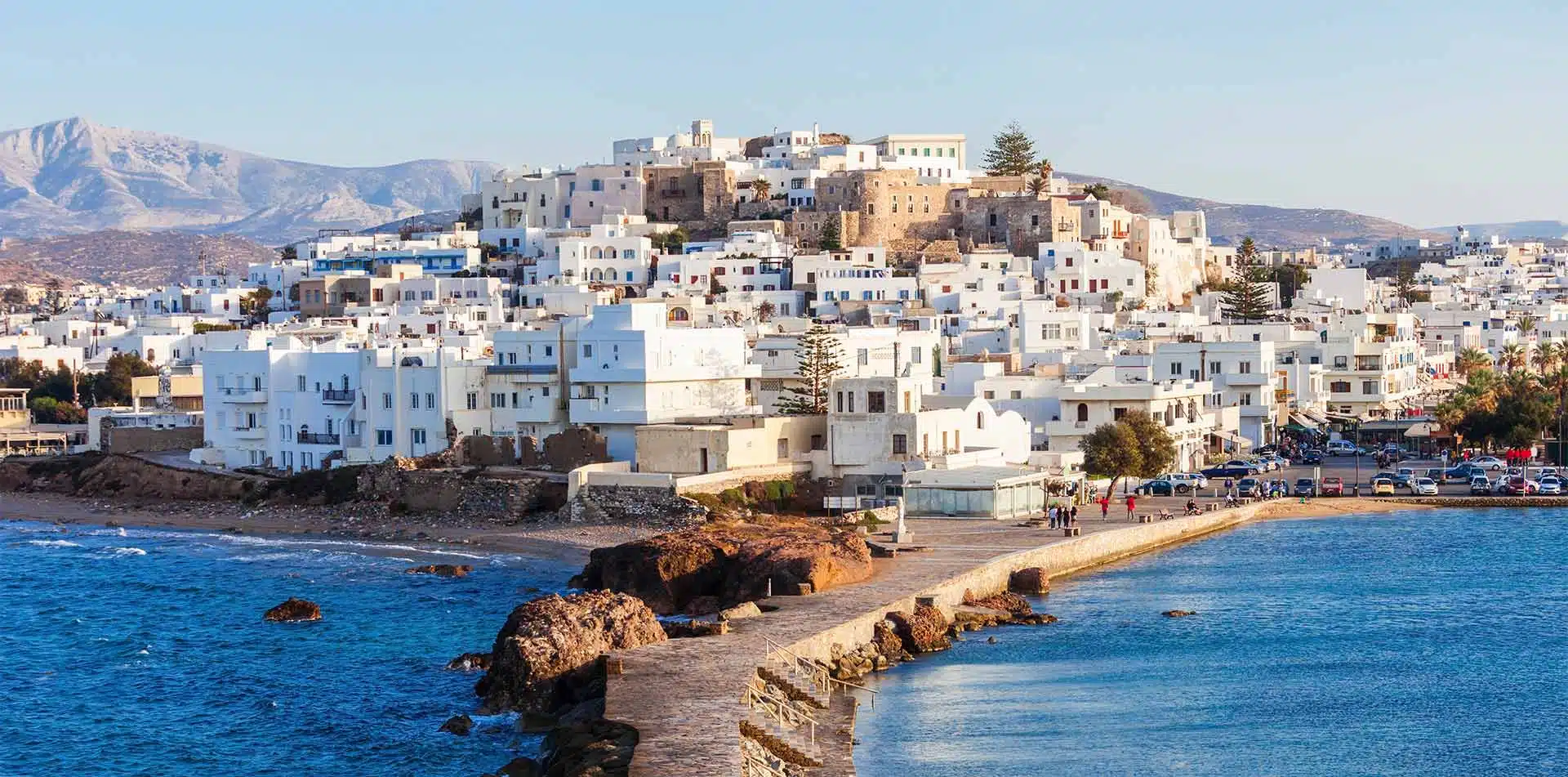 Naxos island's panoramic views