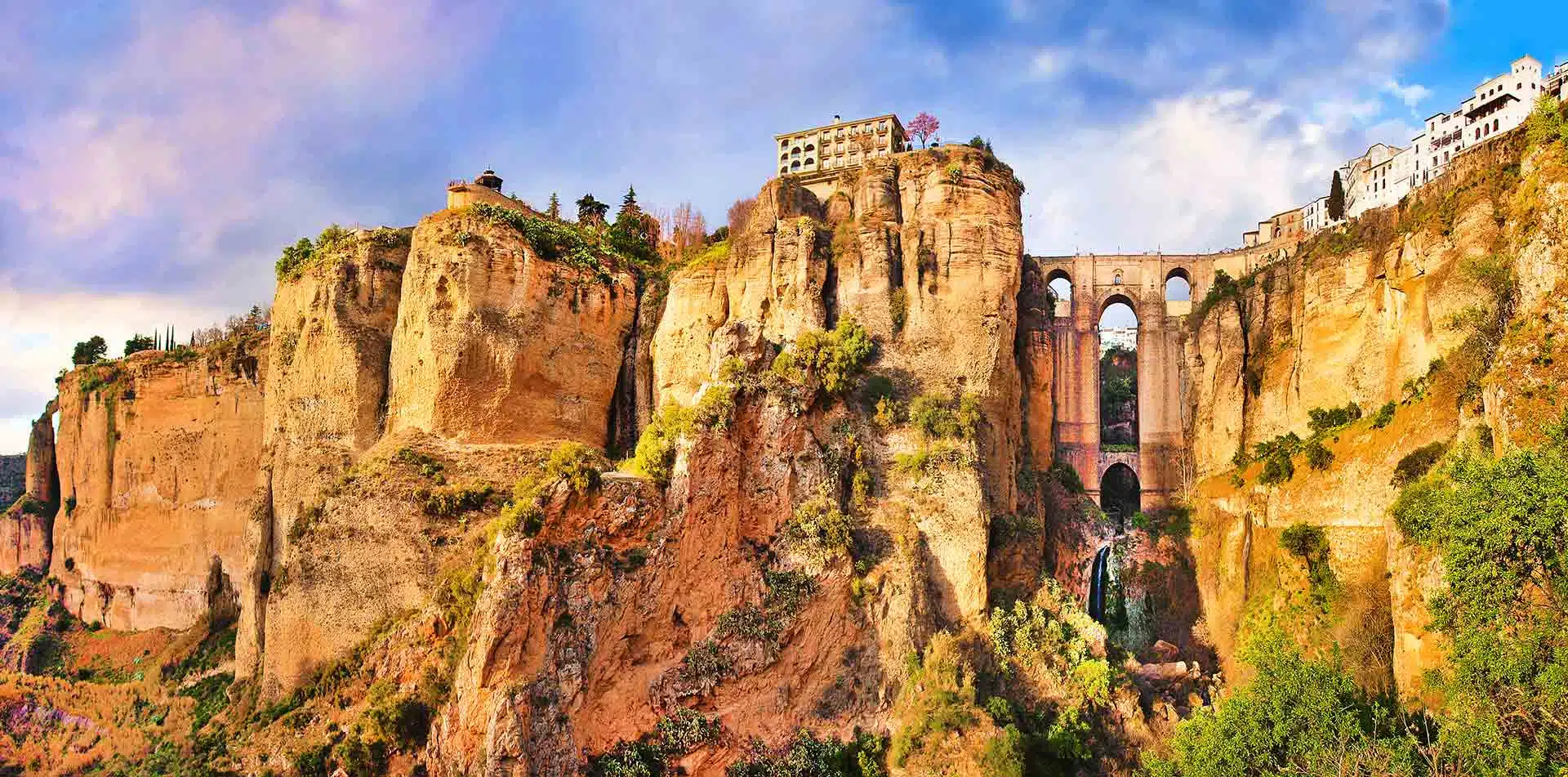 Panoramic view old city Ronda