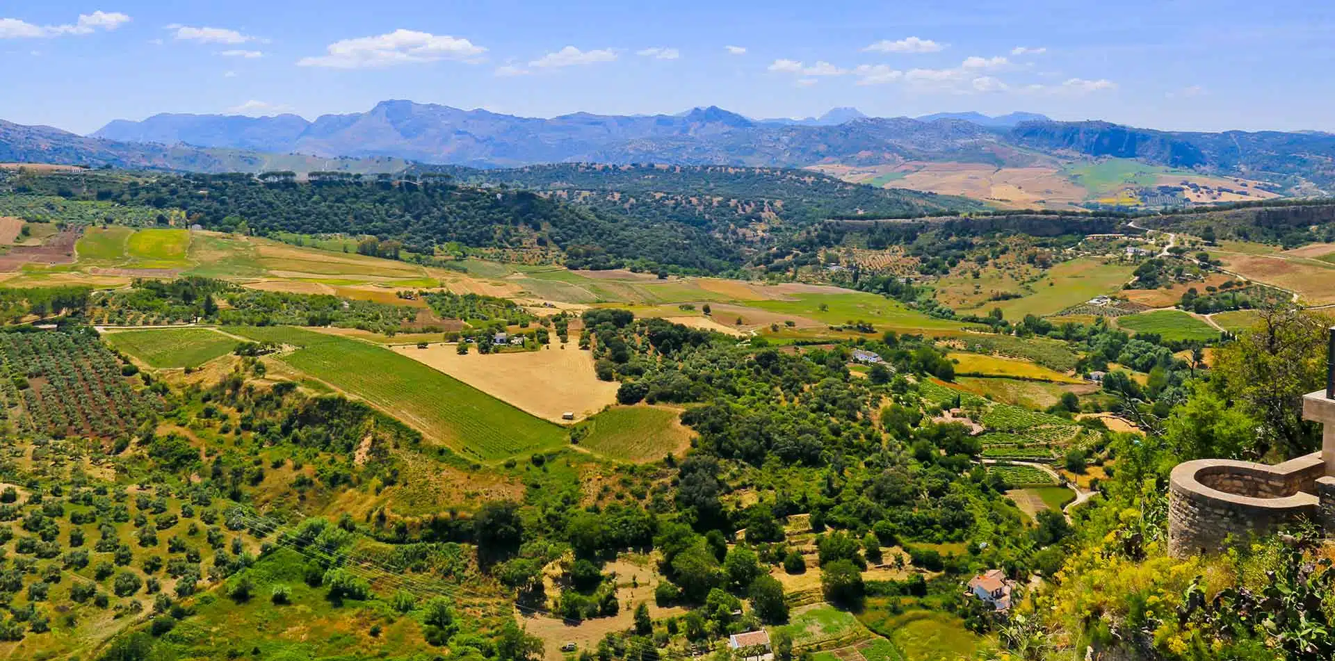 Spain landscape countryside in Ronda