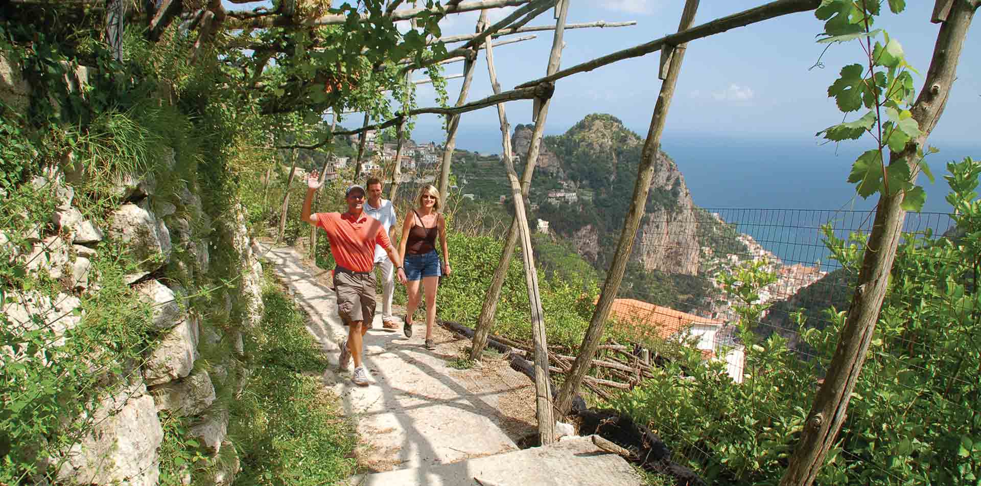 Trail Along the Amalfi Coast, Italy