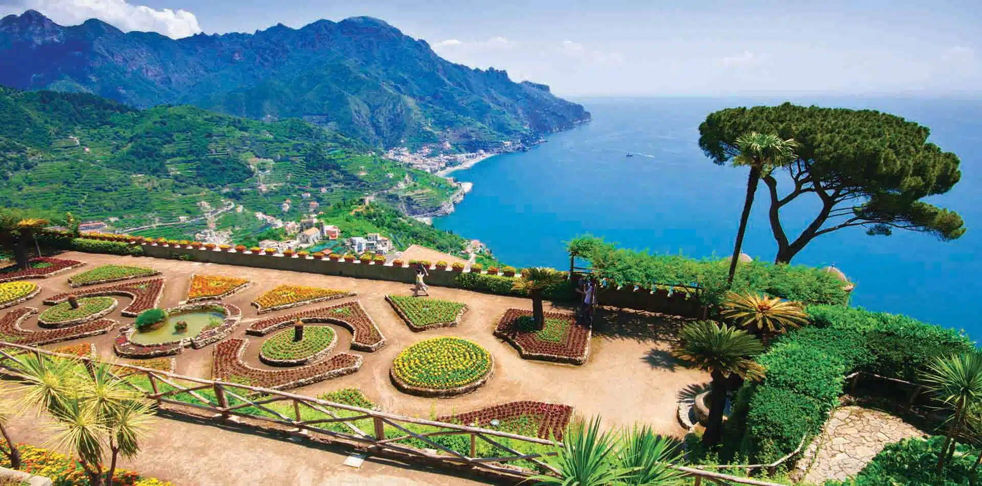 Gardens Overlooking Amalfi Coast, Italy