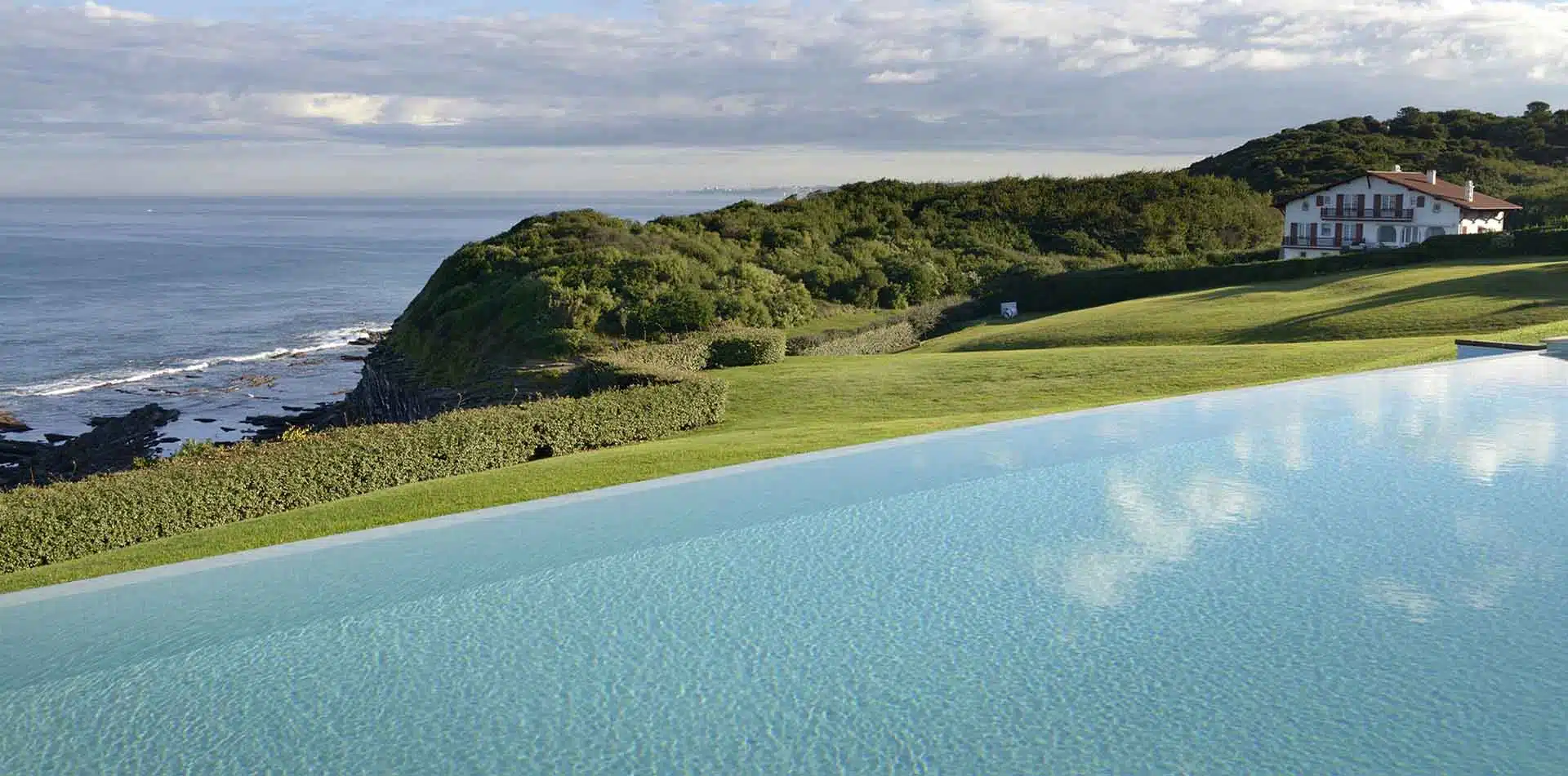 Pool at La Reserve, Basque Pyrenees, Spain