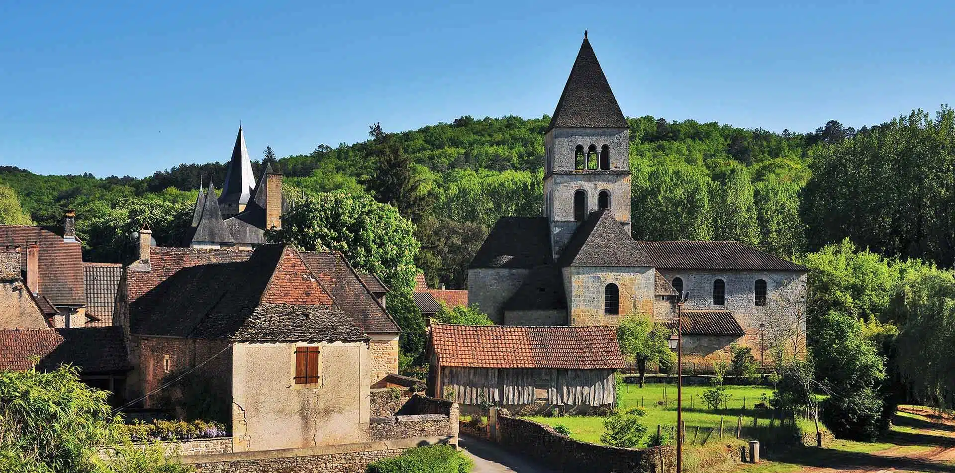 Village in Bordeaux, France
