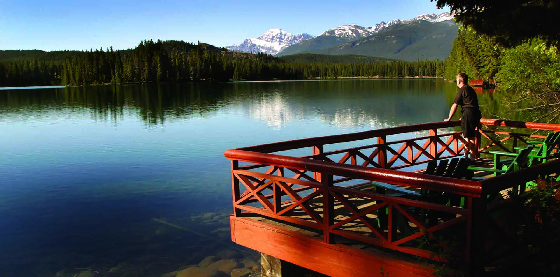 Sun Deck at Fairmont Jasper Park Lodge, Canadian Rockies