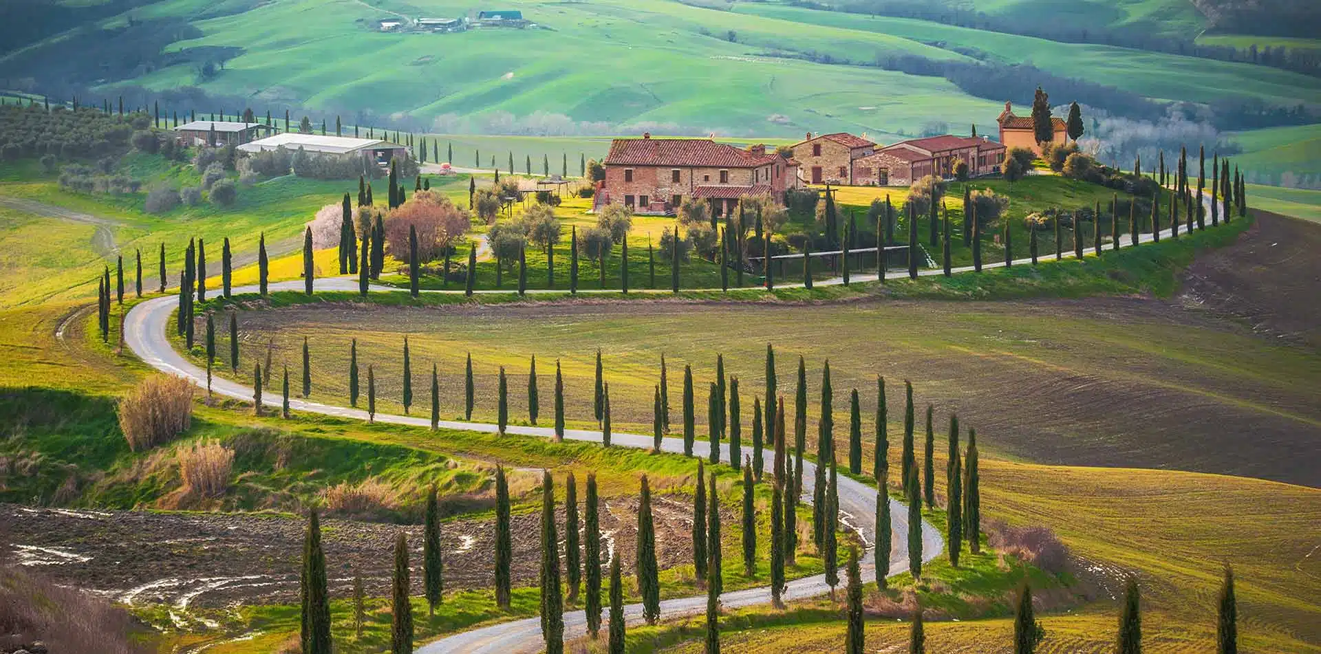 Tuscany Landscape at Sunset, Italy