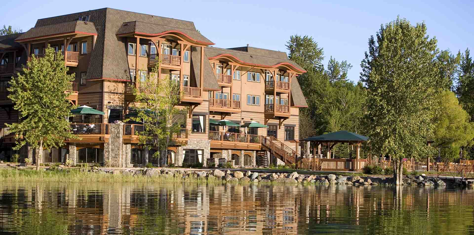 Exterior of The Lodge at Whitefish Lake, Montana