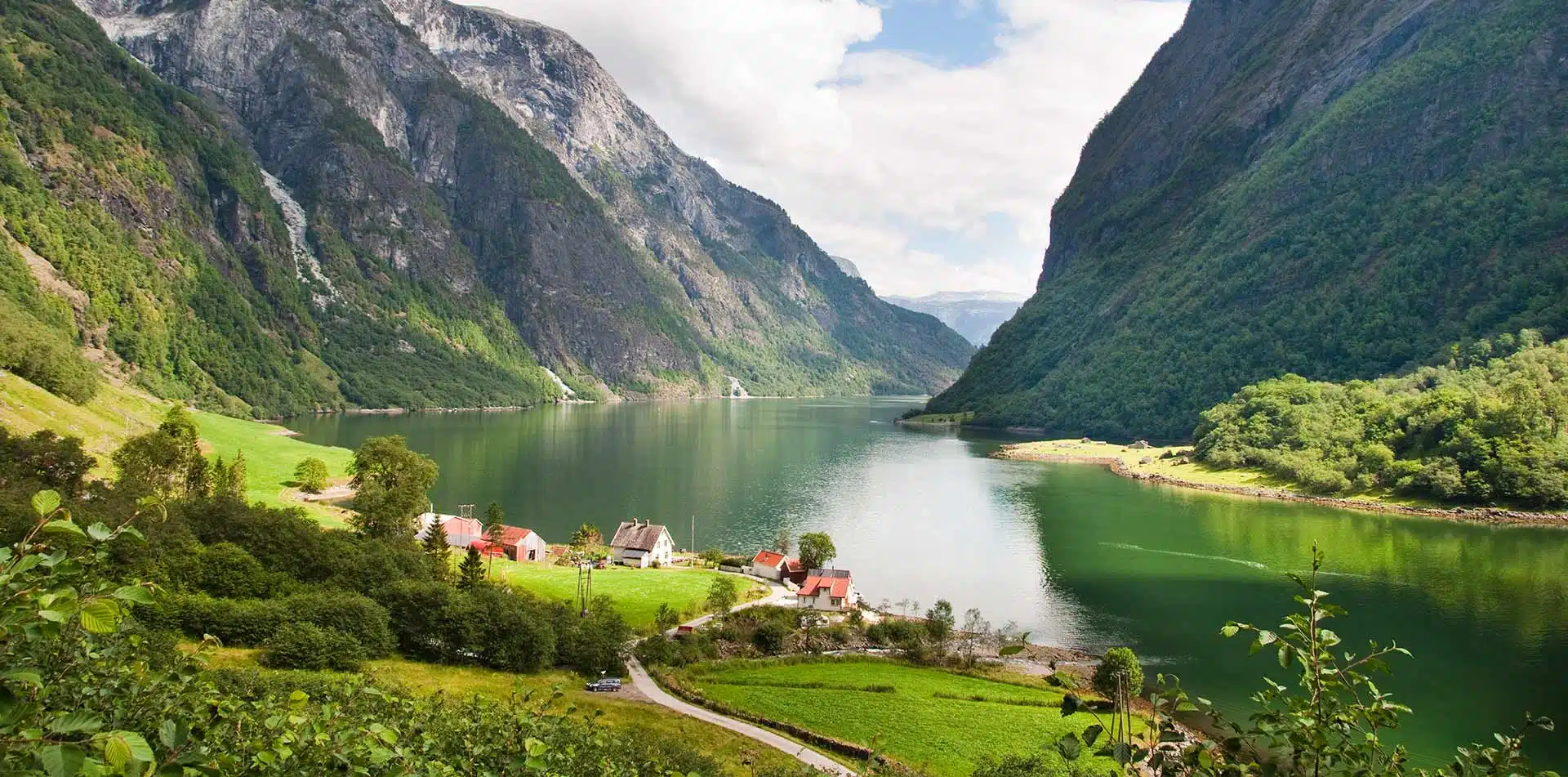 Naerofjord in the summertime, Norway