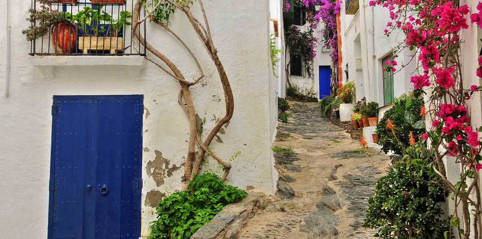 Quaint village streets in Spain