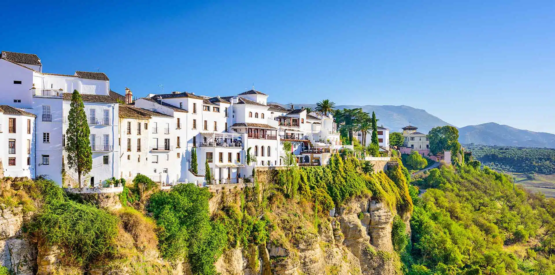 Village in Spain on a Mountainside