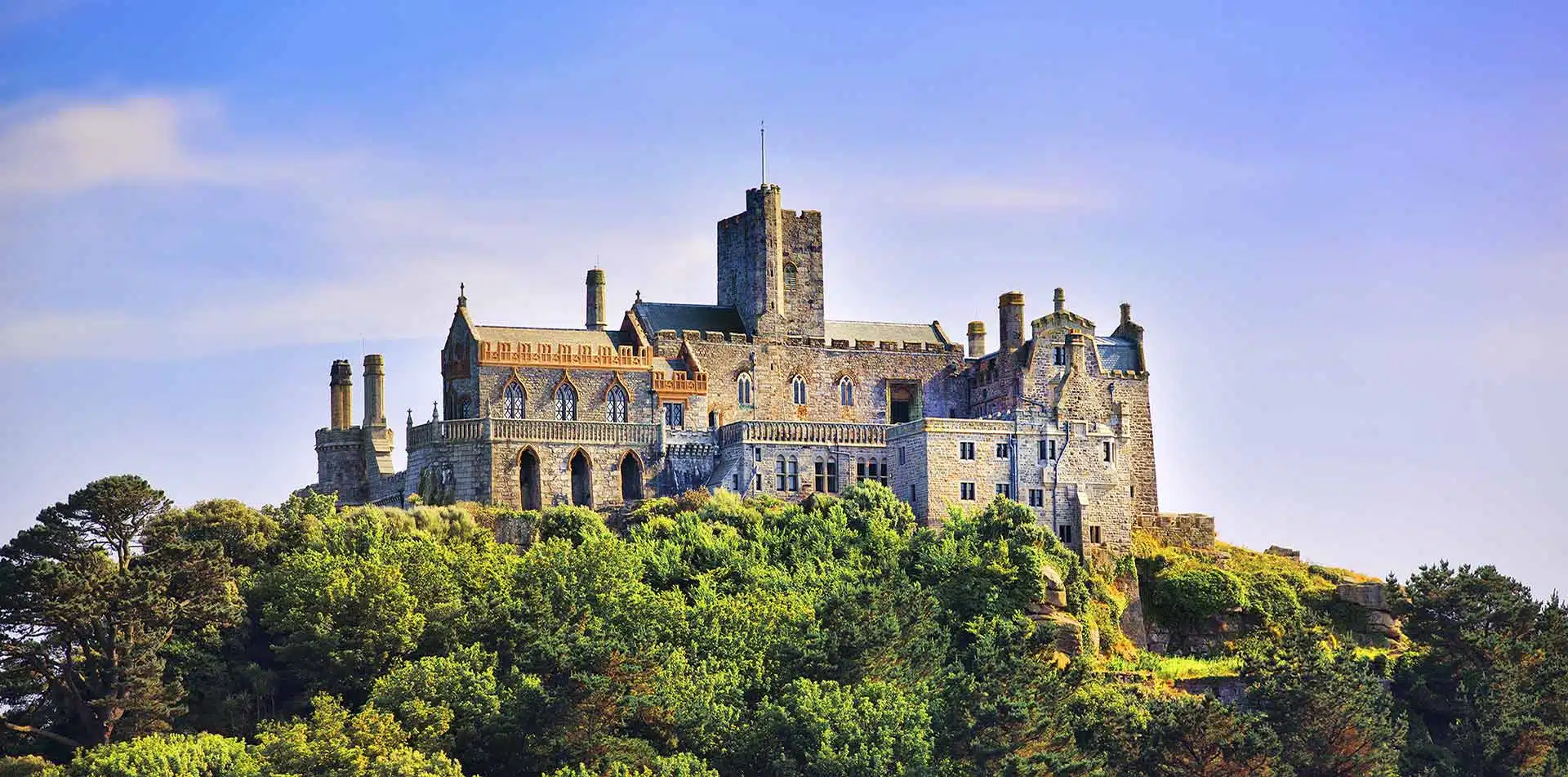 Castle on a Cornish Island, England